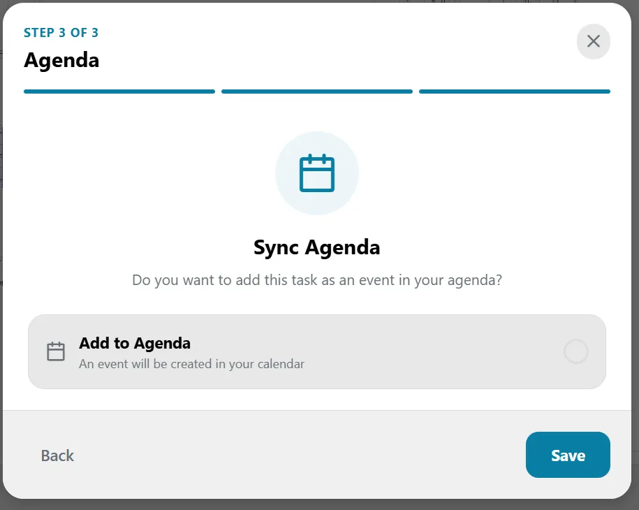 Sincronizar Agenda - Paso 3 EdBuildSoft