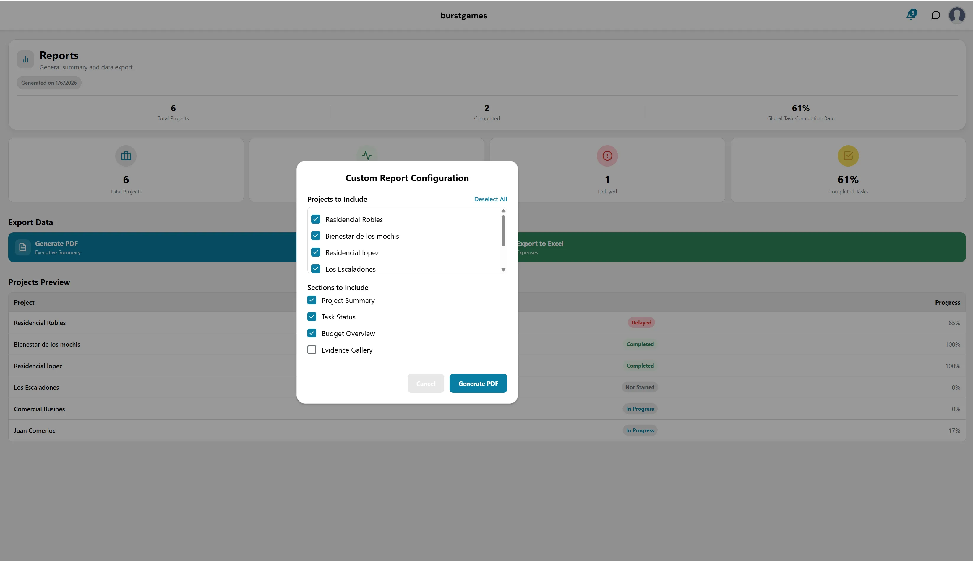 Reporte PDF Personalizado EdBuildSoft