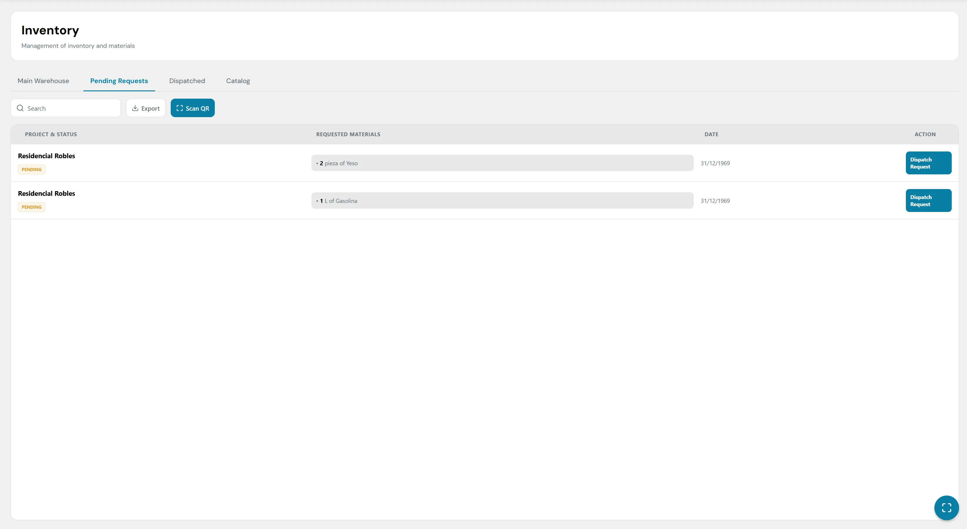 Solicitudes Pendientes EdBuildSoft
